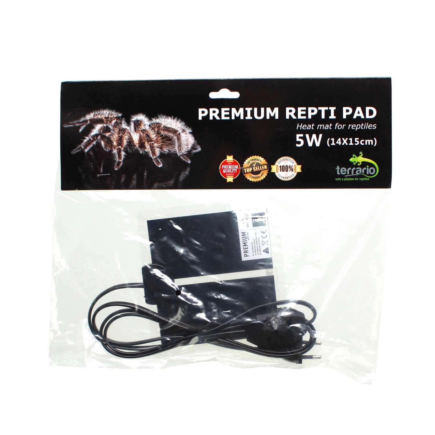 Нагрівальний мат з регулятором Terrario Premium Repti Pad 5W 14x15см для тераріуму