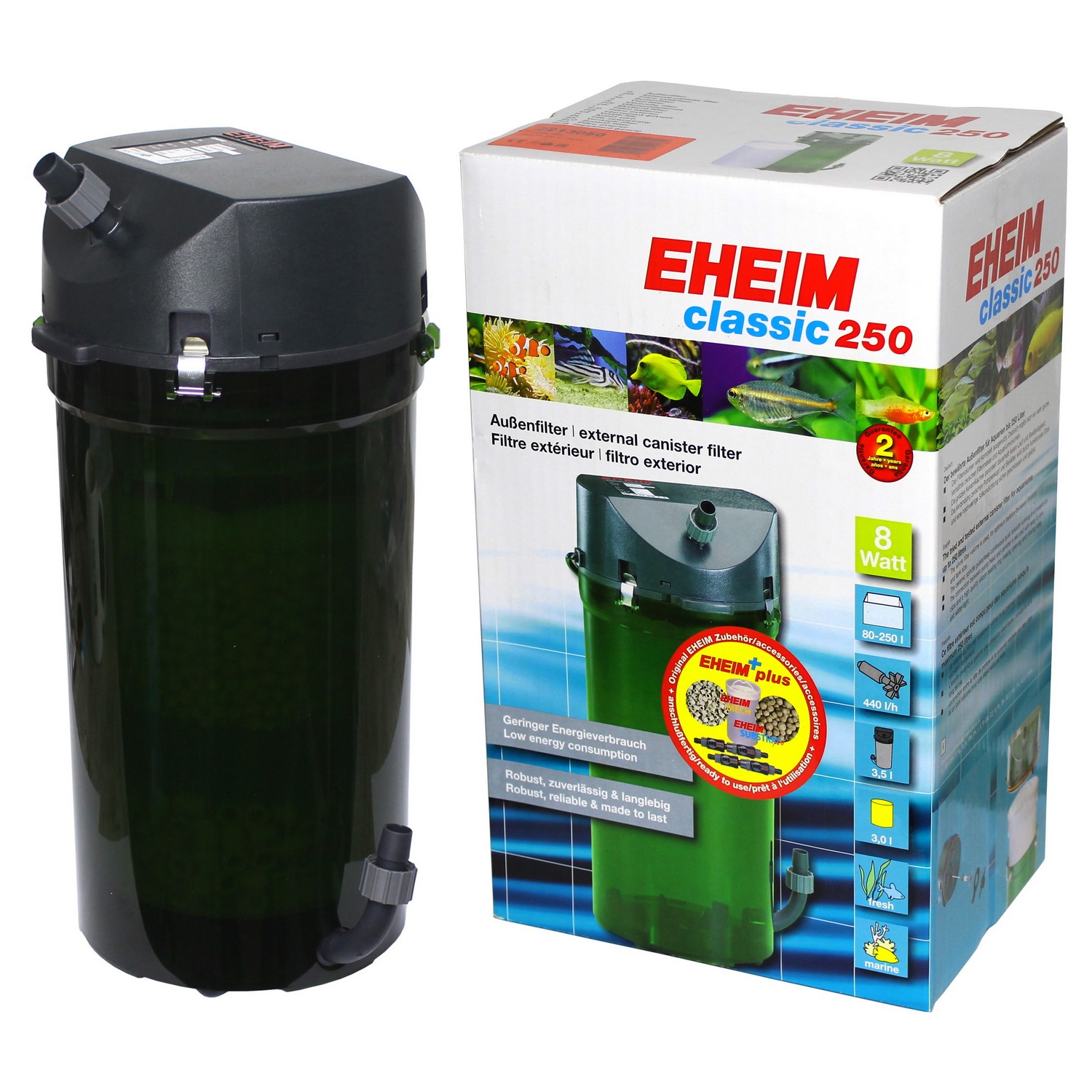 Внешний фильтр Eheim classic 250 Plus Media (2213050)