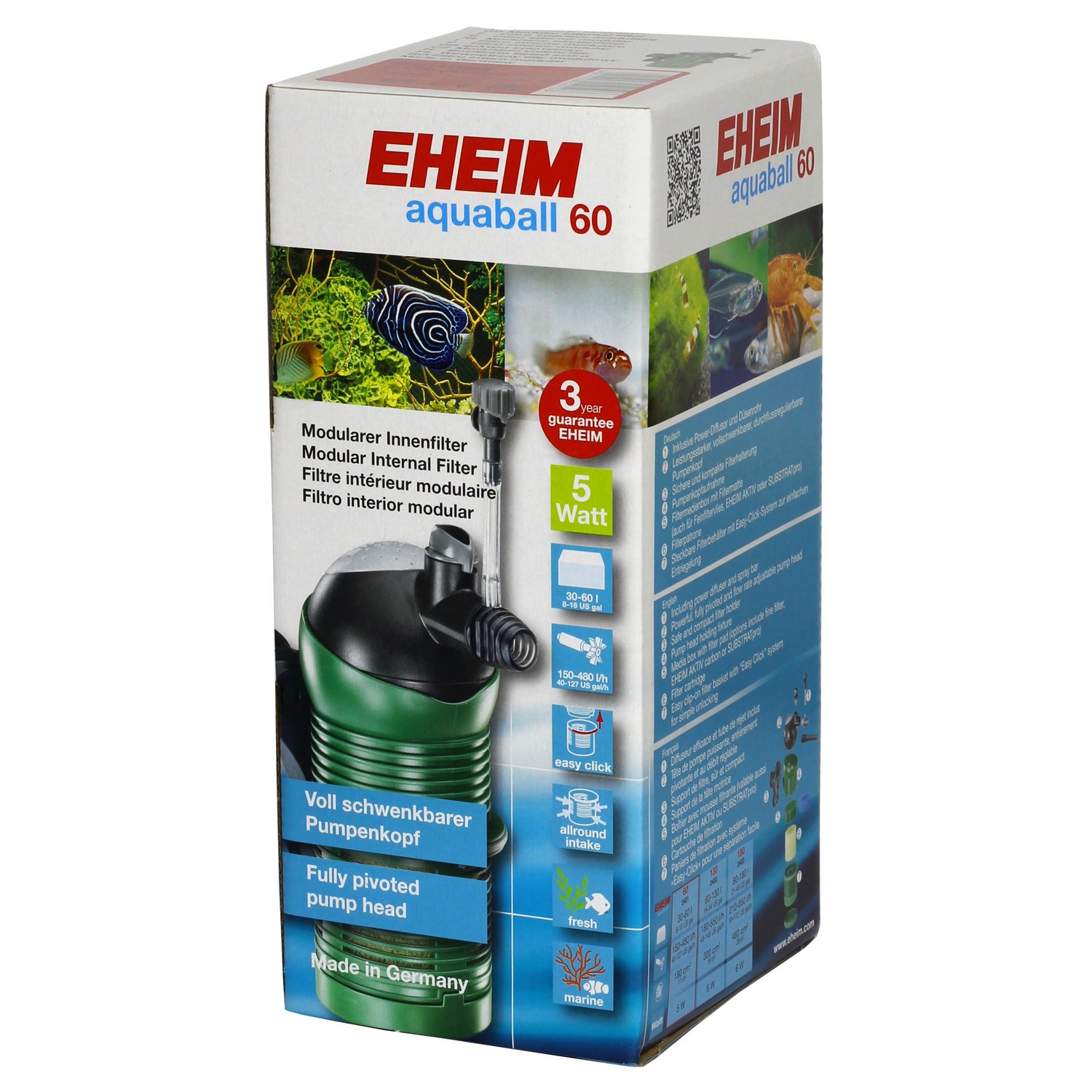Внутренний фильтр Eheim aquaball 60 (2401020)
