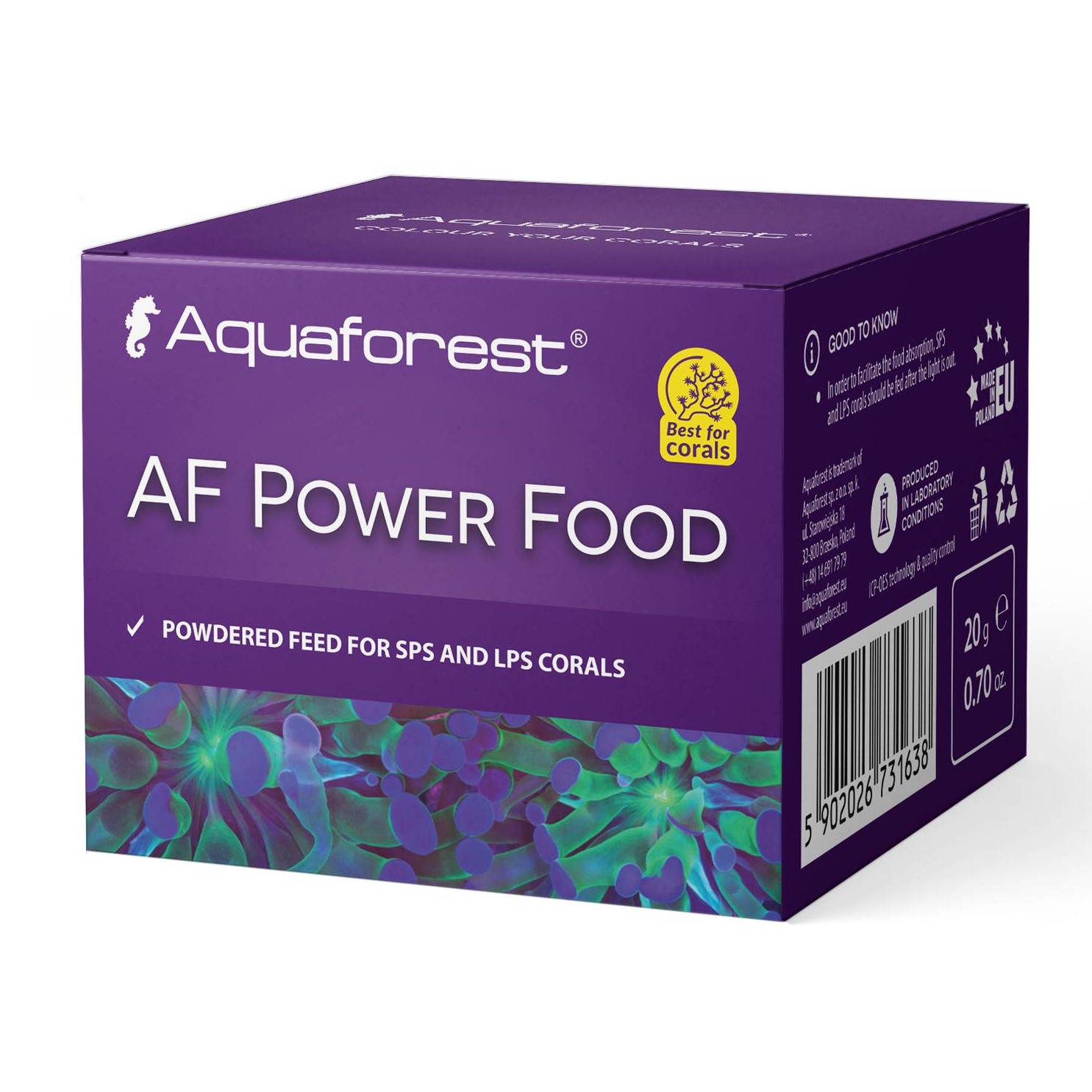Корм для жорстких SPS, LPS коралів Aquaforest AF Power Food 20г (731638)