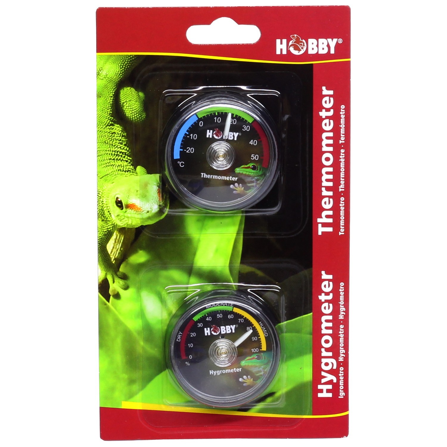 Гігрометр, термометр Hobby Analog Hygrometer/Analog Thermometer (36210) для тераріуму