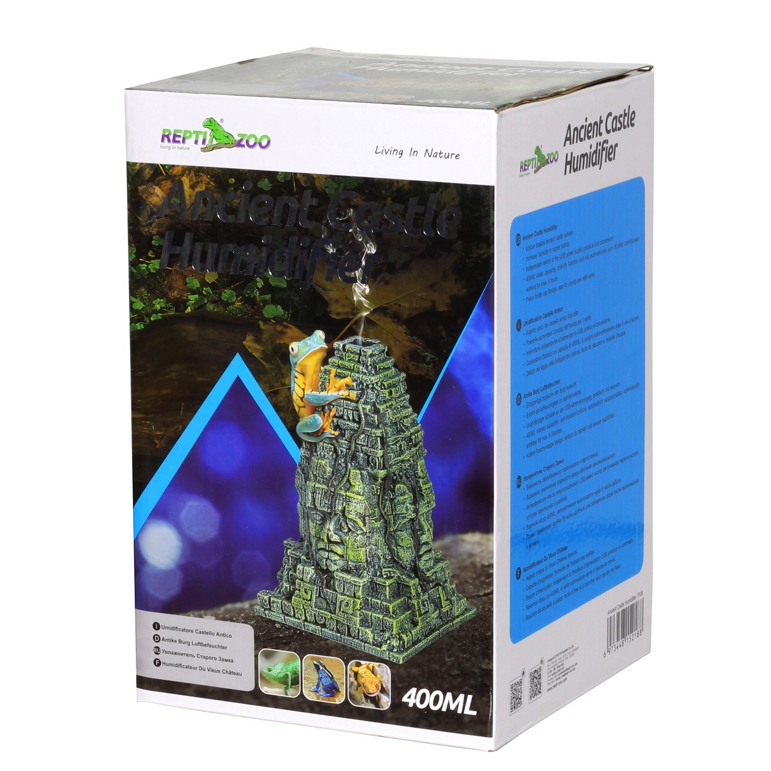 Генератор туману Repti-Zoo Ancient Castle Fogger 12,5×12,5×21 см для тераріуму 400 мл(TF08)