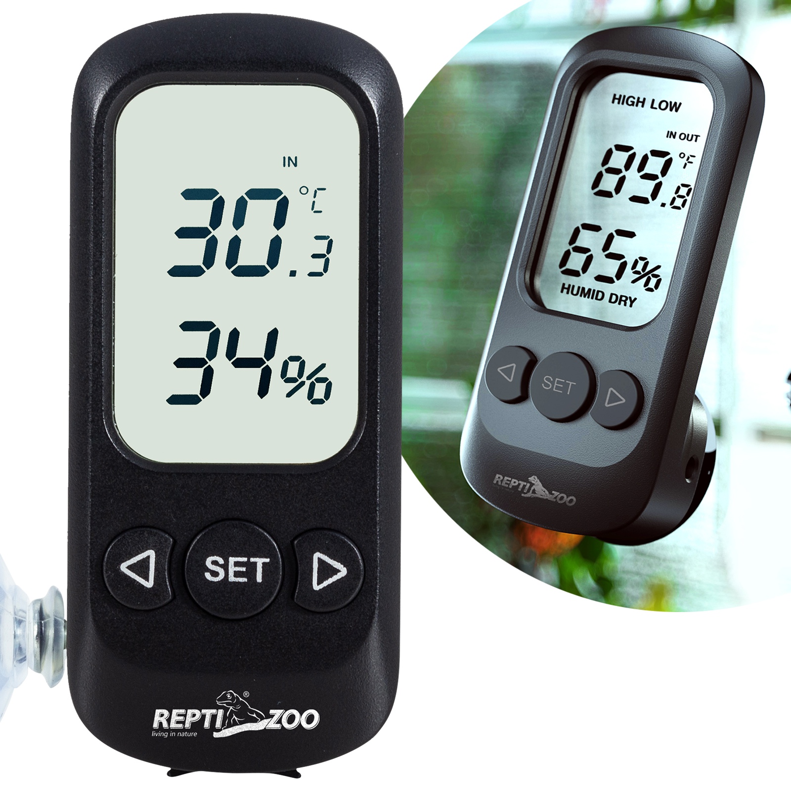 Гігрометр - термометр цифровий Repti-Zoo Digital Alarm Thermometer Hygrometer (SH129)