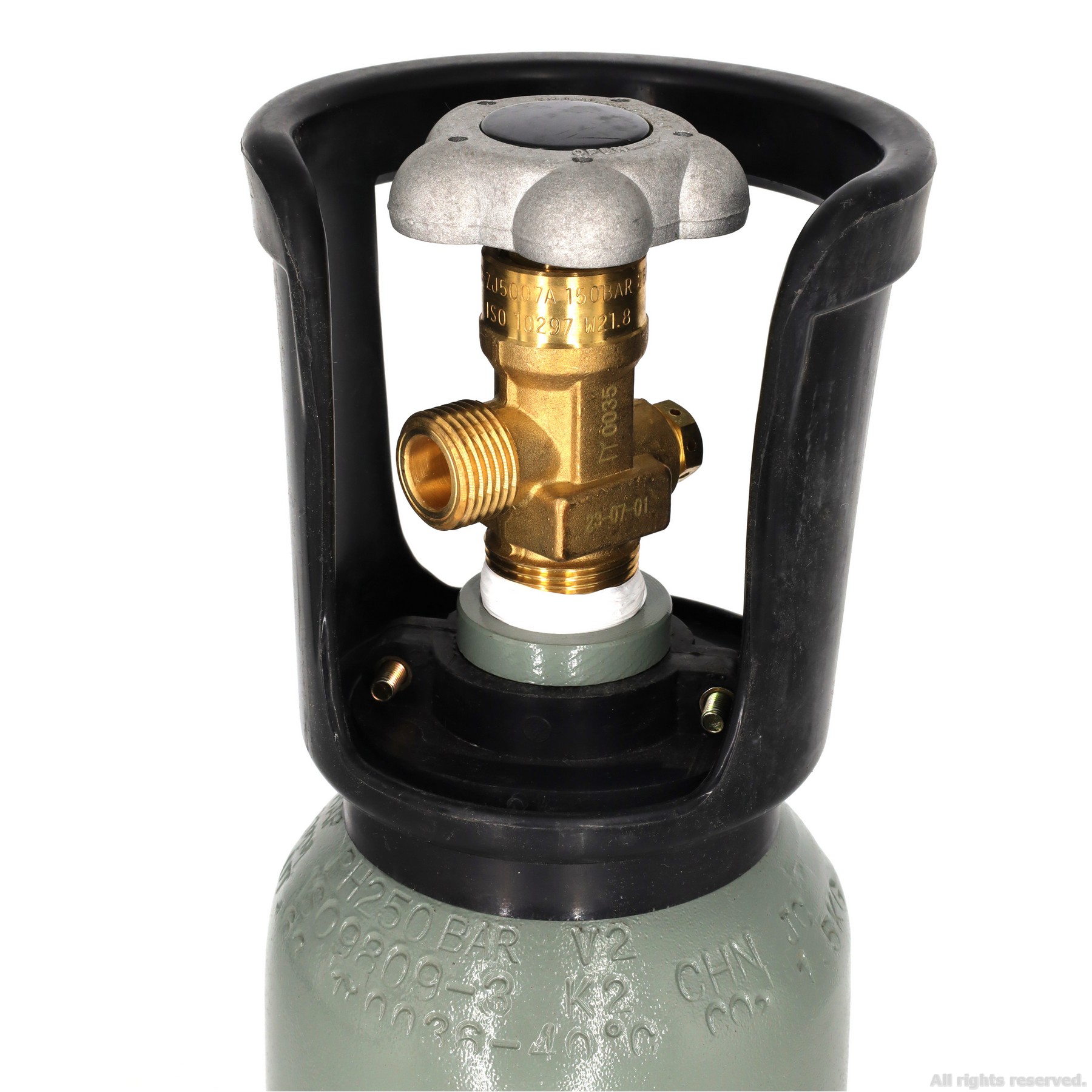 Балон CO2 з плоским дном Aqua Nova , метал, 2л. (NCO2-2L-GRAY)