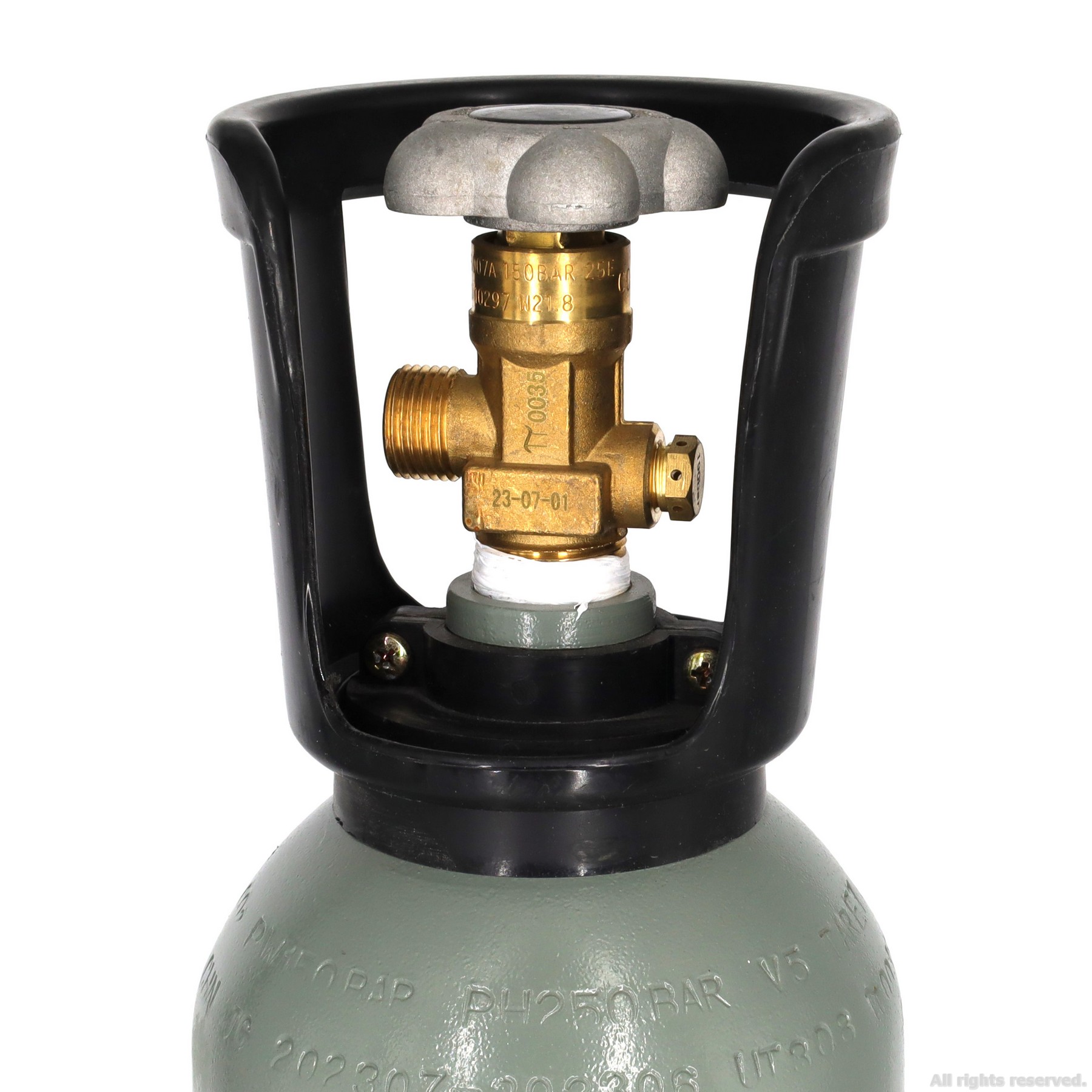 Балон CO2 з плоским дном Aqua Nova , метал, 5л. (NCO2-5L-GRAY)