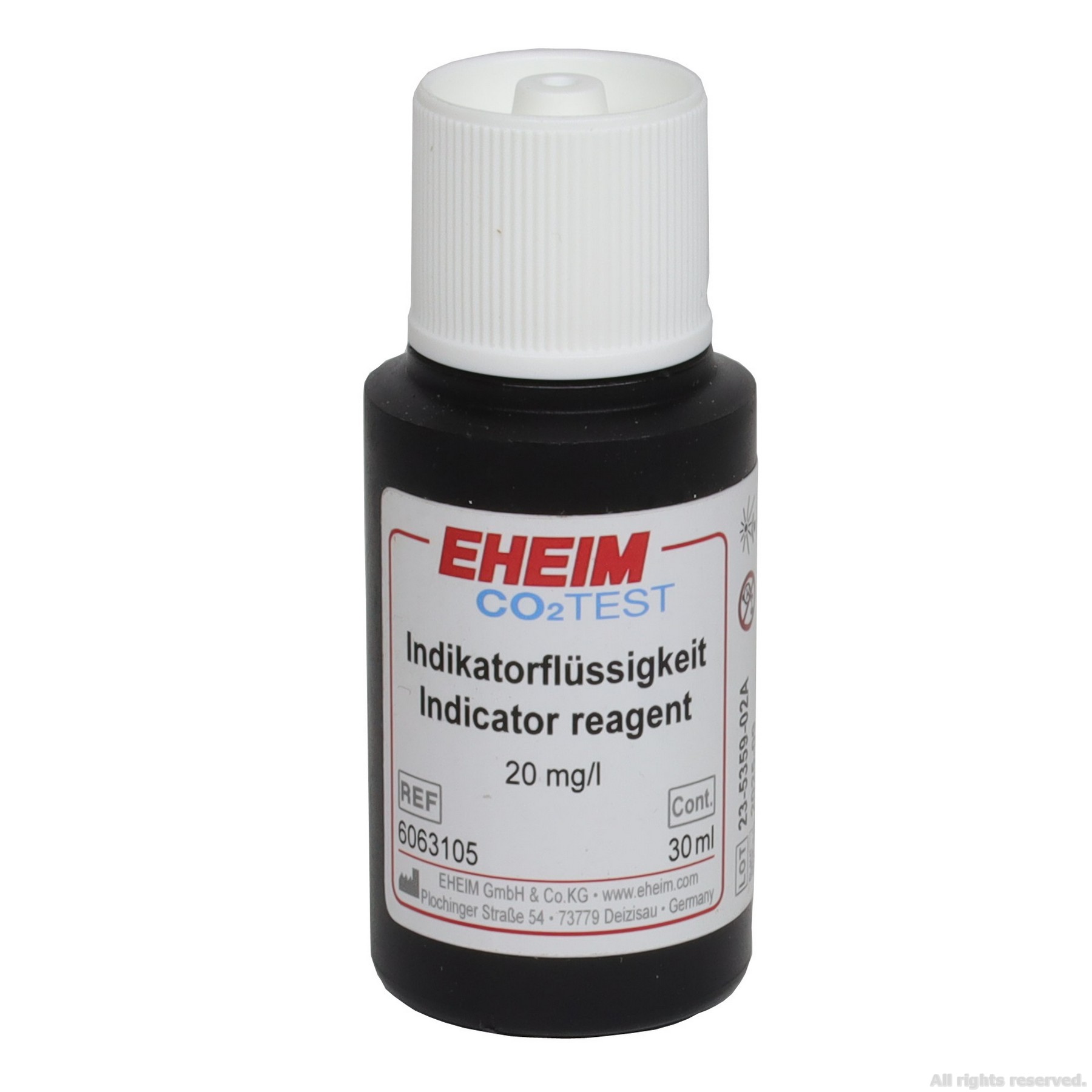 Реагент для дропчекера Eheim CO2 Indicator reagent 20mg/l  30мл. (6063105)