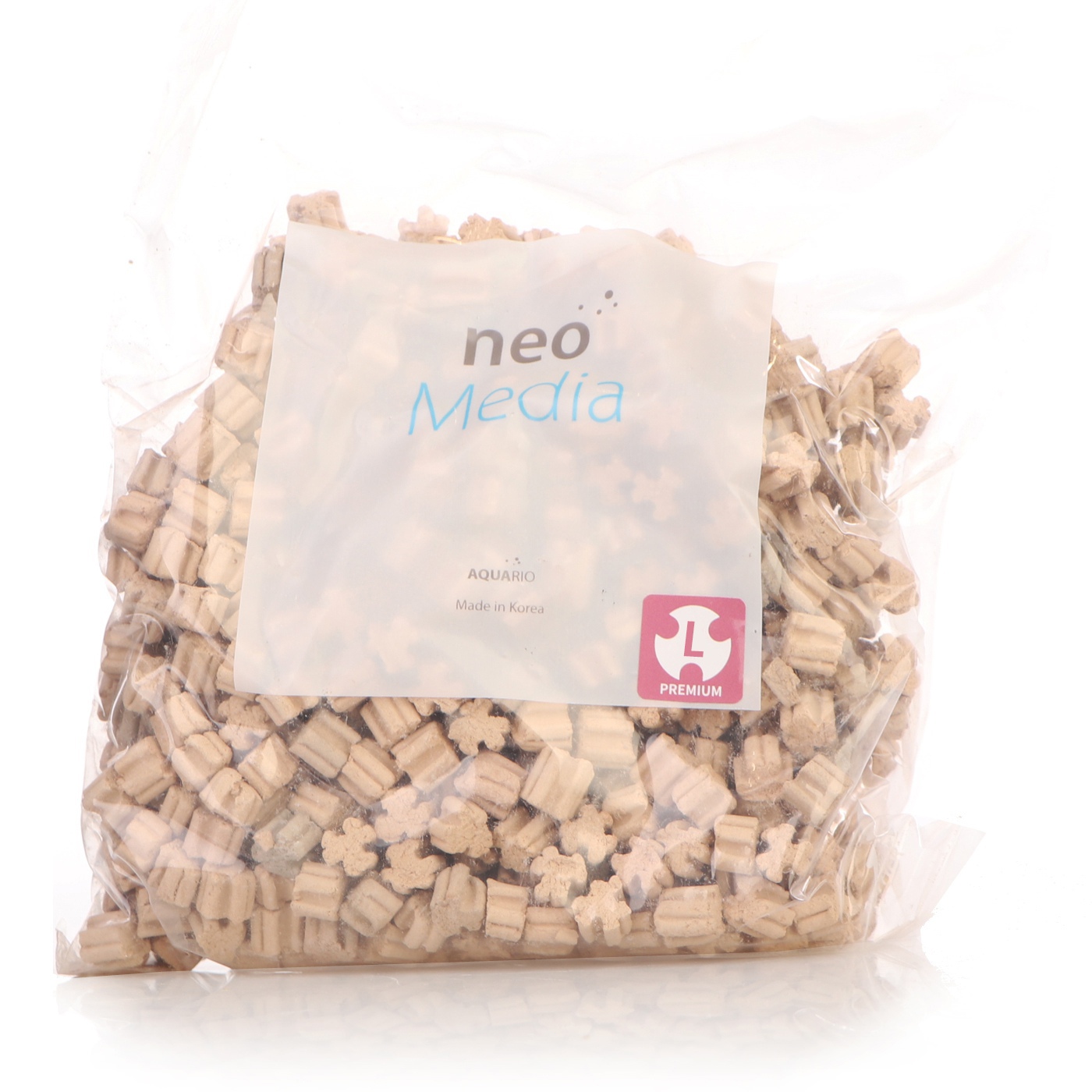 Наповнювач для біофільтрації зі зниженням pH Aquario Neo Media Soft L 5л