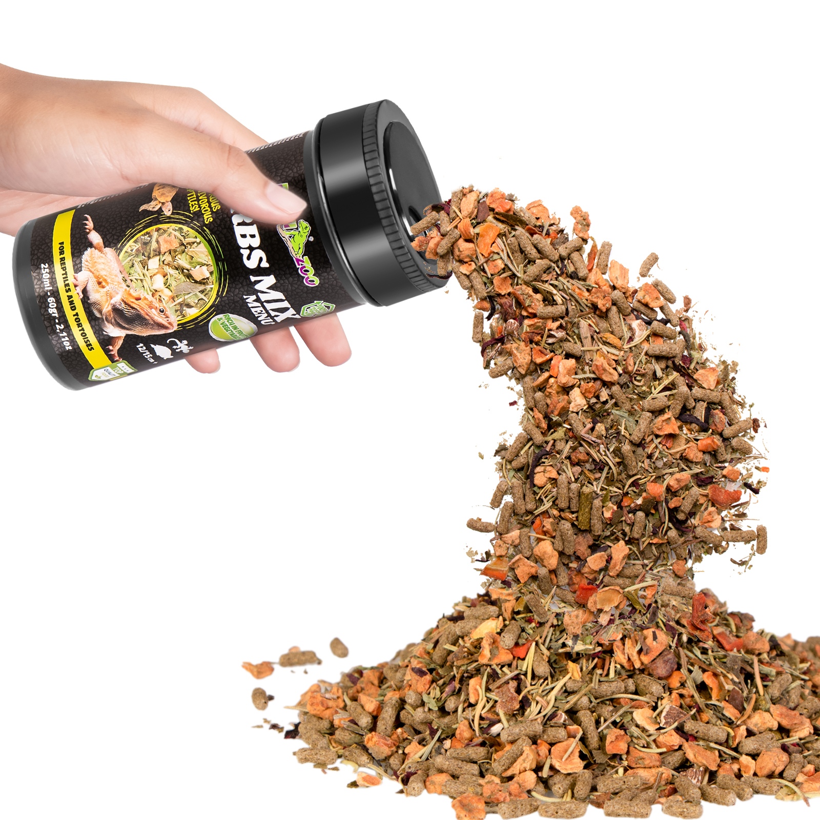 Рослинна суміш для рептилій і черепах Repti-Zoo Herbs Mix Menu 250мл.