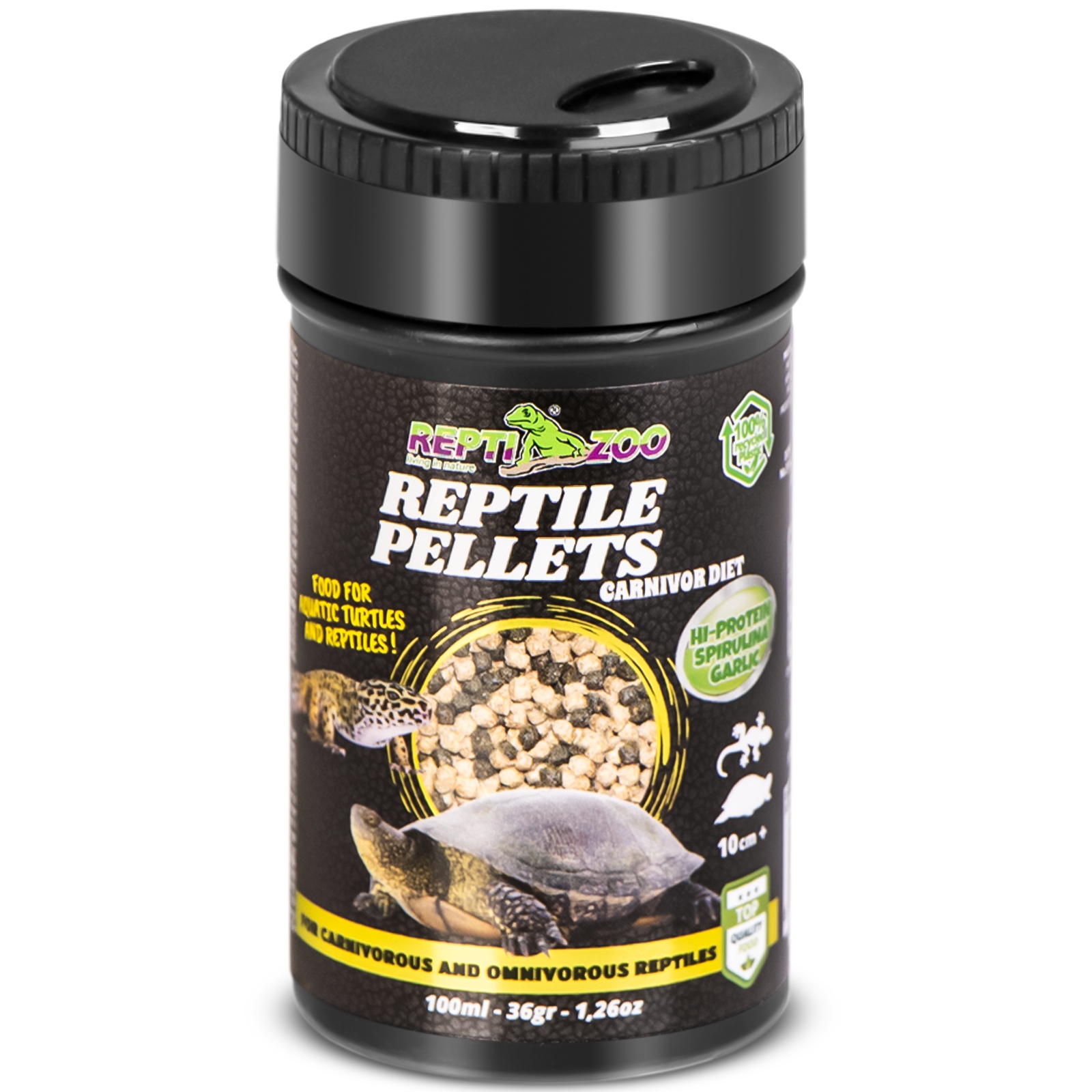 Корм і вітаміни для хижих рептилій Repti-Zoo Reptile Pellets 100мл.