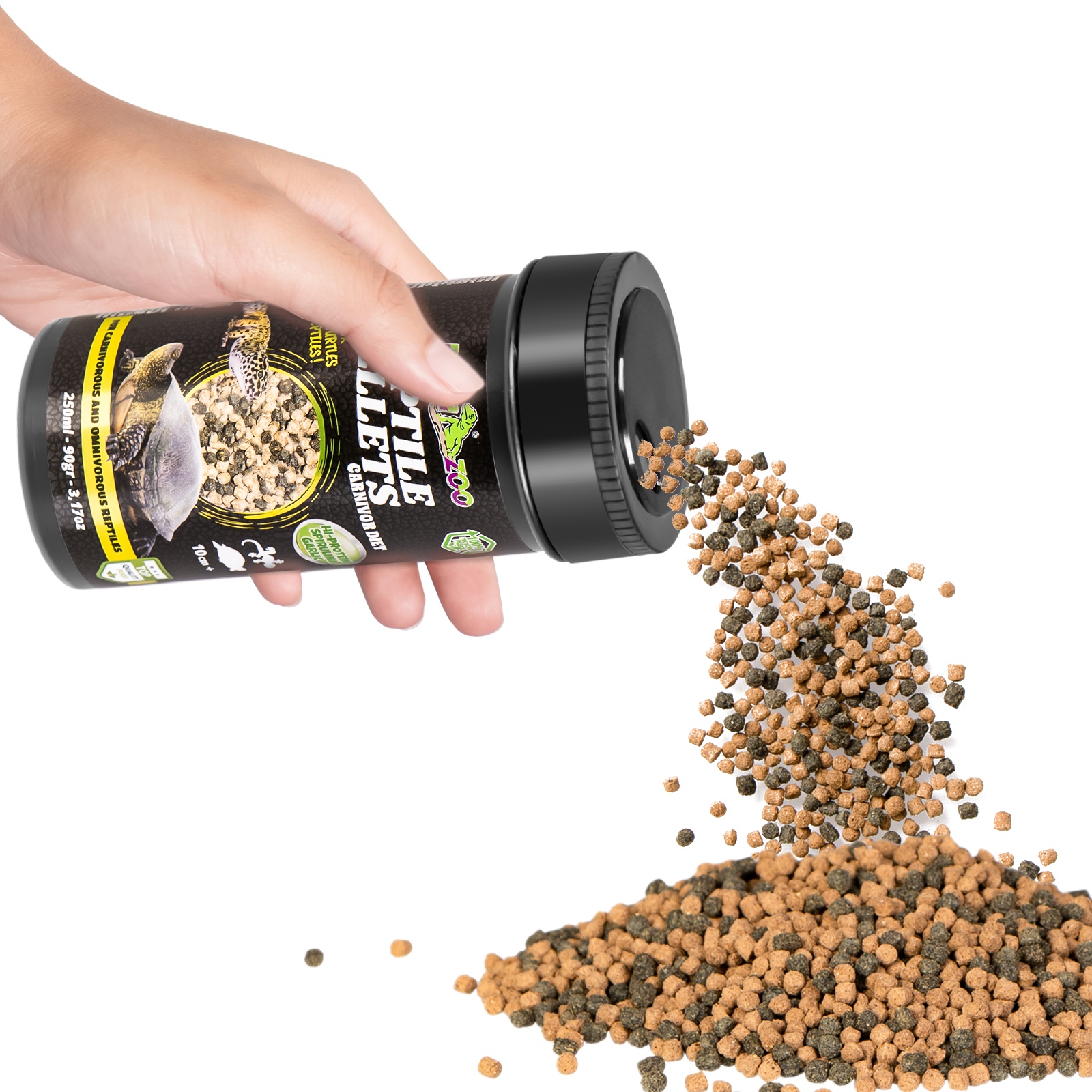 Корм і вітаміни для хижих рептилій Repti-Zoo Reptile Pellets 250мл.