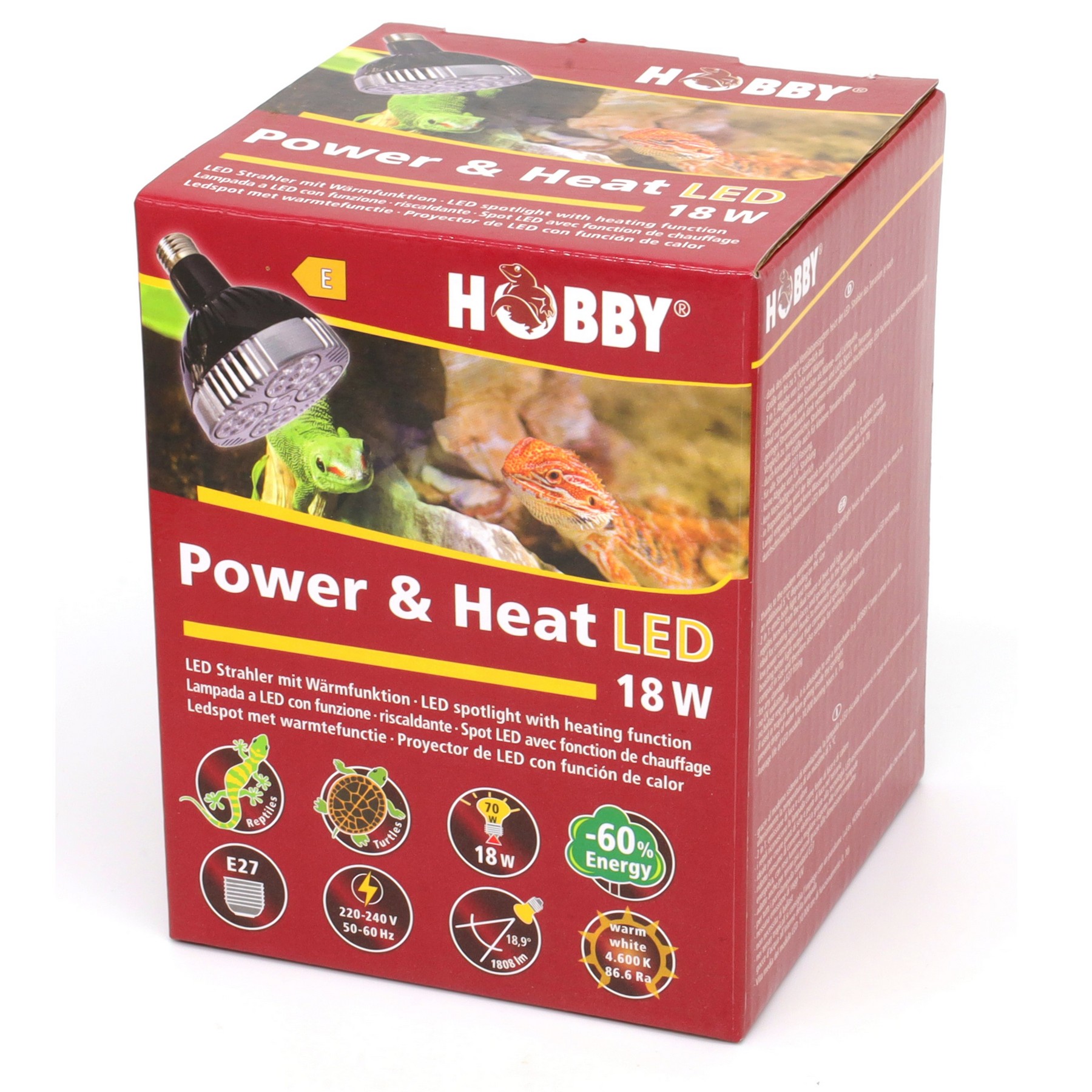 Лампа LED для тераріумів Hobby Power + Heat LED 18 W (37588)