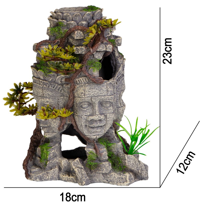Декорація руїни храму Terrario Temple Ruins Taj 18x12x23см (TAJ671)