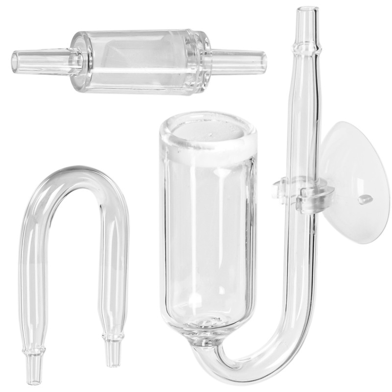 Скляний дифузор 15мм, коліно, зворотний клапан CO2 Kruger Meier NeXus Set CO2