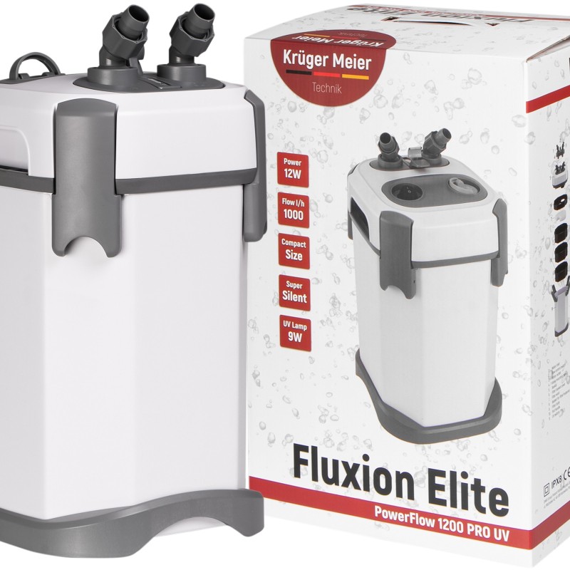 Зовнішній фільтр Kruger Meier Fluxion Elite 1200 UVC PRO для акваріумів 100-250 літрів