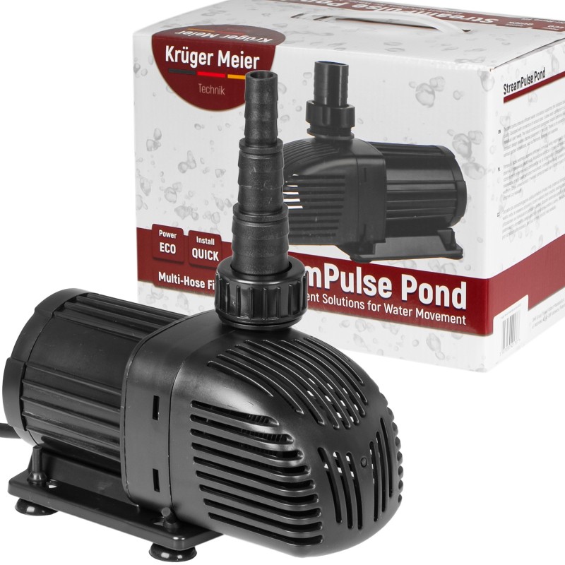 Енергоефективний насос для ставка Kruger Meier StreamPulse Pond 4000 л/год із захистом