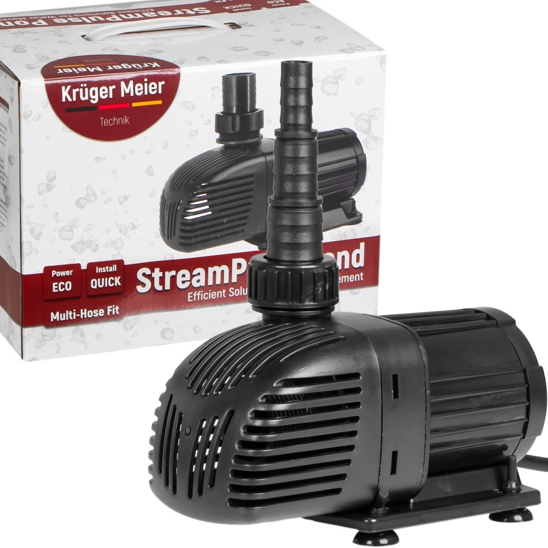 Енергоефективний насос для ставка Kruger Meier StreamPulse Pond 4000 л/год із захистом