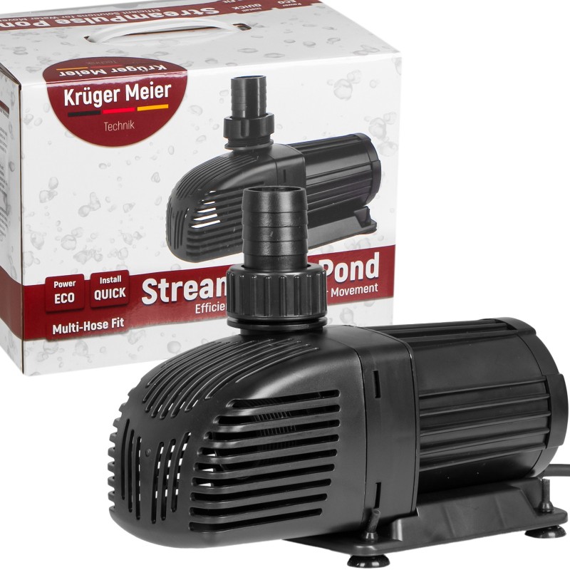 Енергоефективний насос для ставка Kruger Meier StreamPulse Pond 13000 л/год із захистом