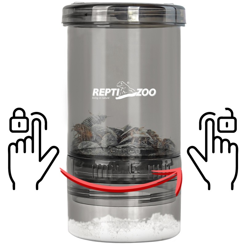 Вітамінізатор, шейкер Repti-Zoo Vita-Calcium (GMB01) для обробки кормових комах кальцієм і вітамінами