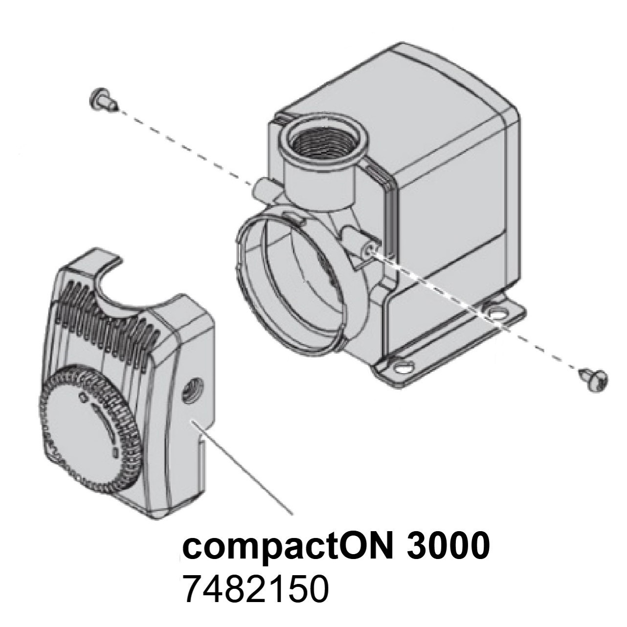 Кришка насоса для EHEIM compactON 3000 з регулятором (7482150)