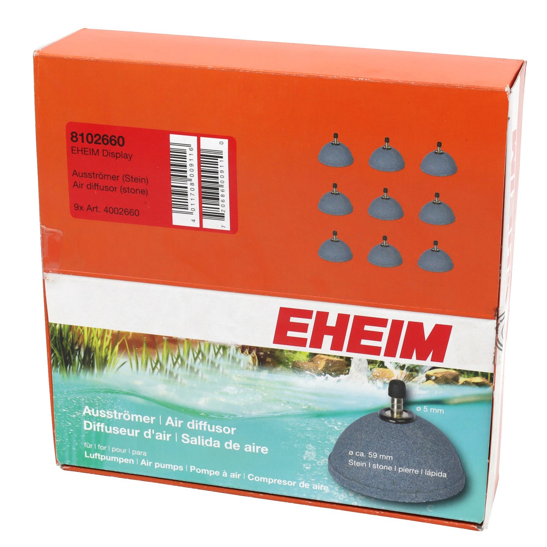 Набір розпилювачів EHEIM Air diffuser 59 мм для компресора, 9 шт (8102660)