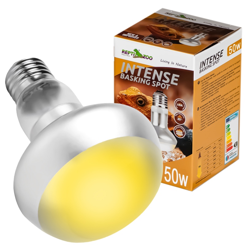 Лампа точкового нагріву Repti-Zoo Intense Basking Spot 50W (FCB50) з UVA для тераріумів 