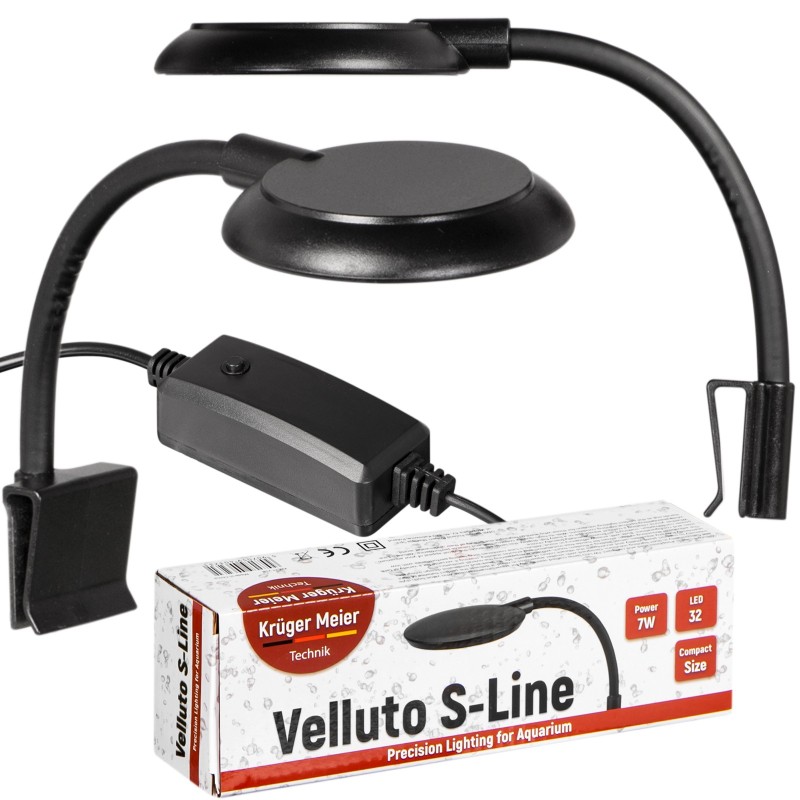 Світильник LED Kruger Meier Velluto S-Line Black 7W для акваріумів 10-40 літрів та рослин