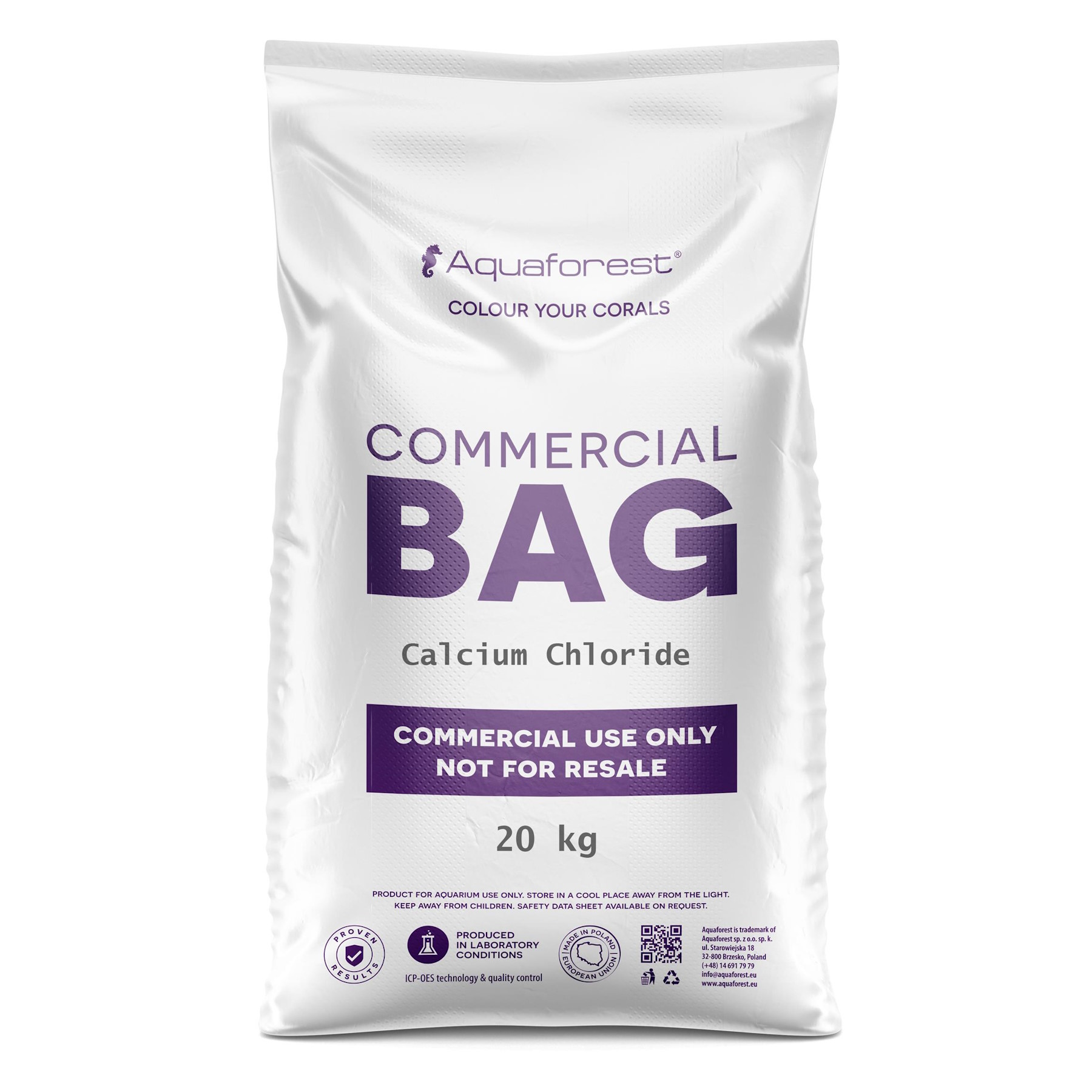 Підтримки рівня кальцію (Ca) в морських акваріумах Aquaforest Calcium commercial bag 20кг