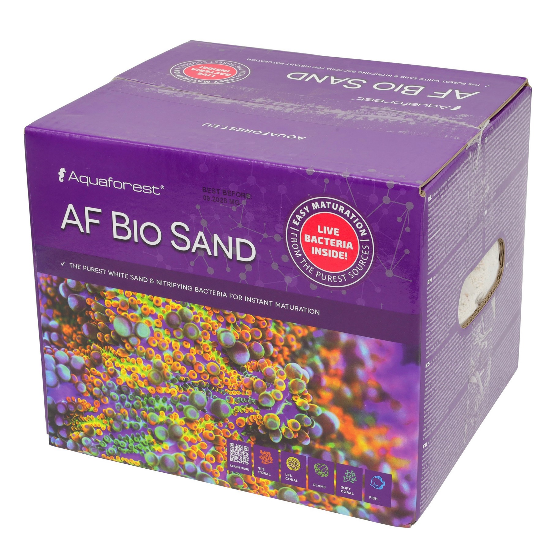 Живий пісок для морського акваріуму Aquaforest AF Bio Sand 10кг 1-2мм