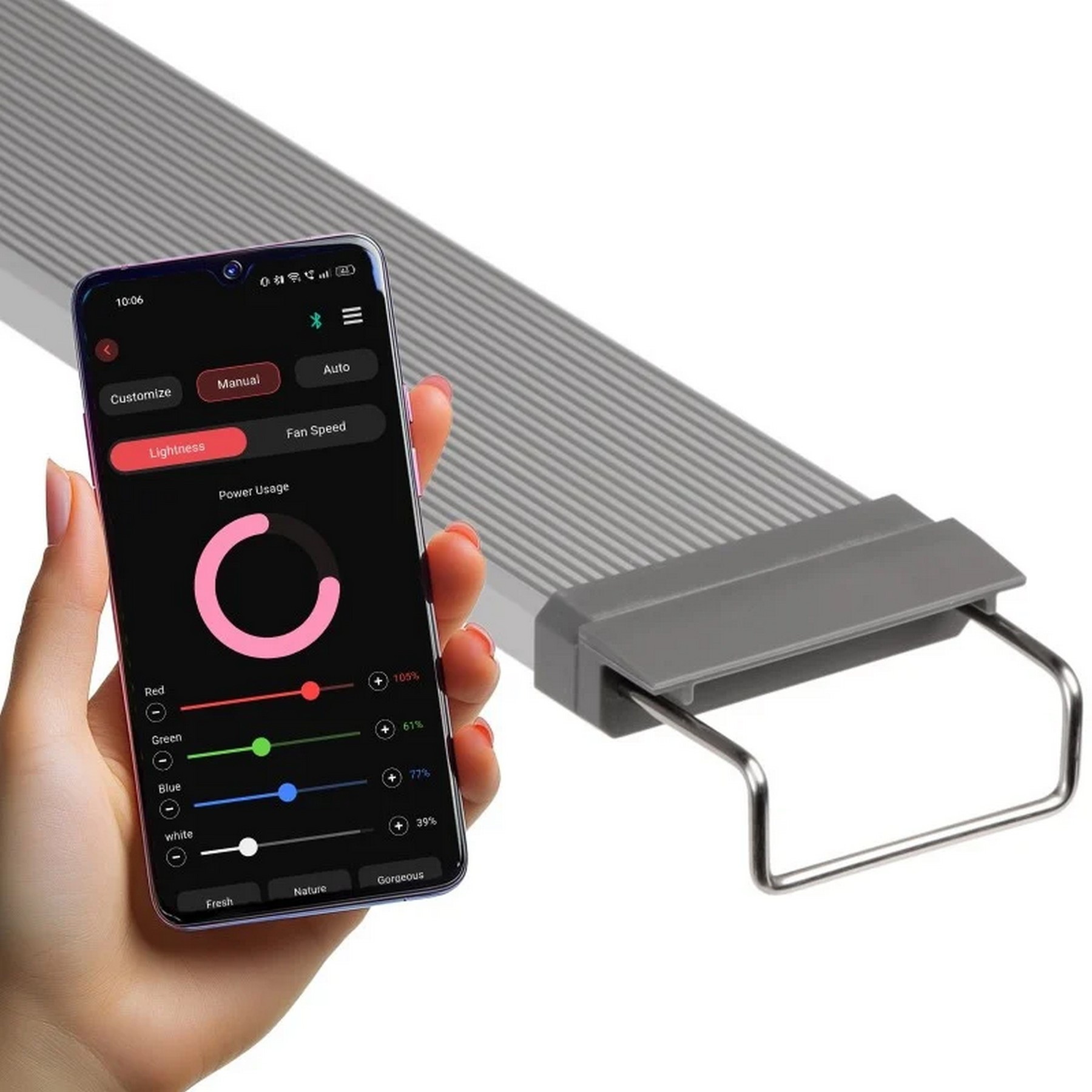 Світильник Chihiros W Series W100 WRGB LED 59 Вт, 4300 лм, IP67 для акваріума 92-112 см, Bluetooth