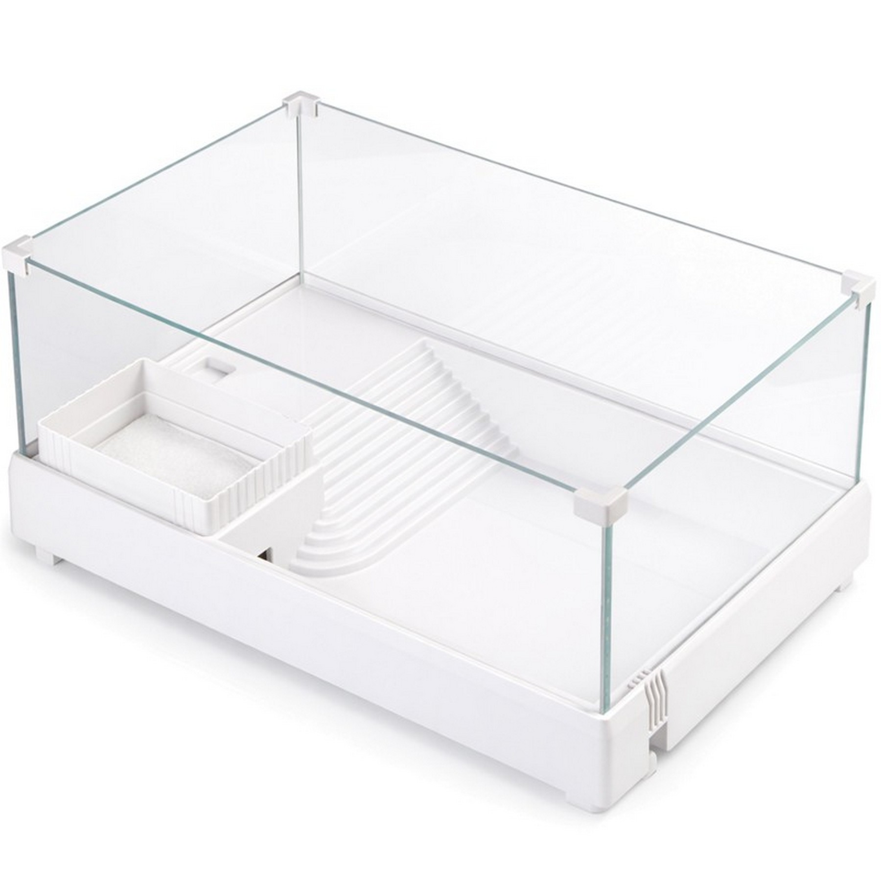 Тераріум-акваріум для черепахи Kruger Meier Turtle Shell Garden 39x27x17 см з островом і гідропонним контейнером