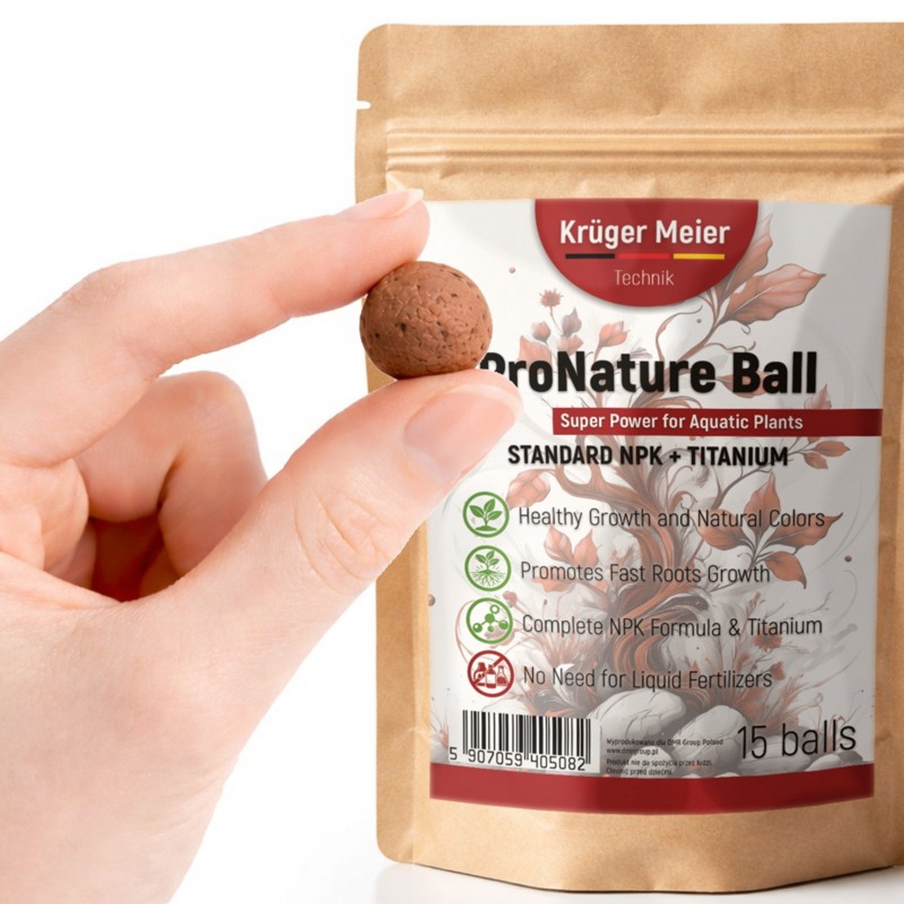 Поживні кульки Kruger Meier ProNature Ball 15 для акваріумних і тераріумних рослин