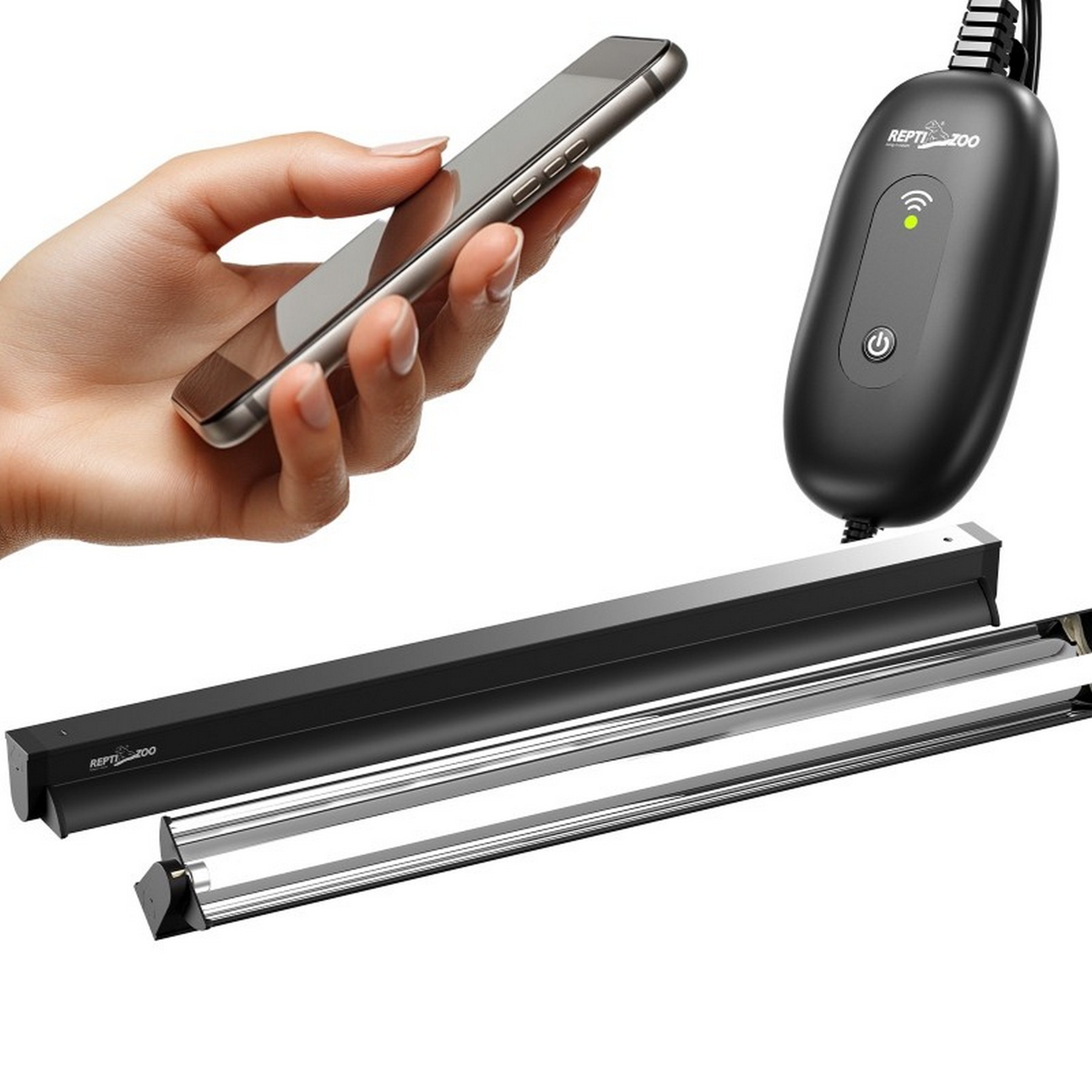 Світильник з лампою T5 Repti-Zoo Lighting Combo Smart KIT 10.0 UVB 24W 57.5 см (ZAT2824ST) для рептилій