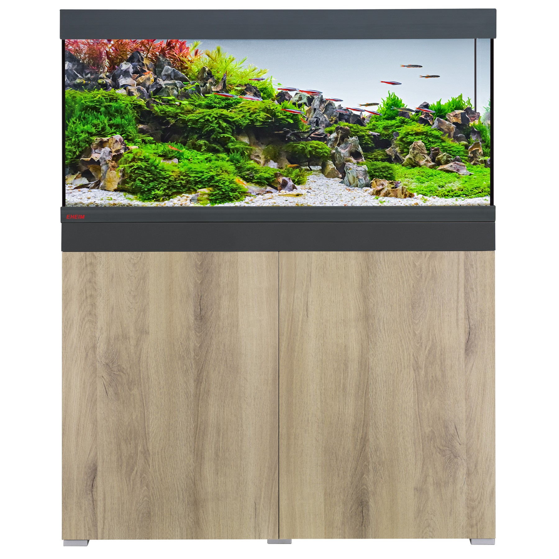 Аквариумный комплект Eheim vivaline LED 180 1x13.4W (LED) anthracite/wood с тумбой (0613045)