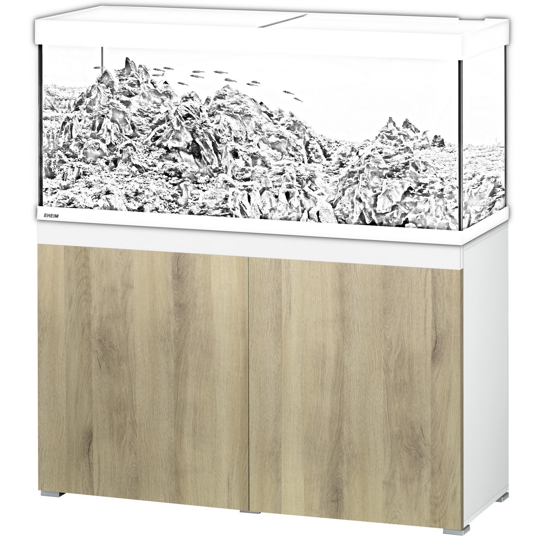 Аквариумная тумба Eheim vivaline LED 240 arctic/wood 121x41x80см (0250124)