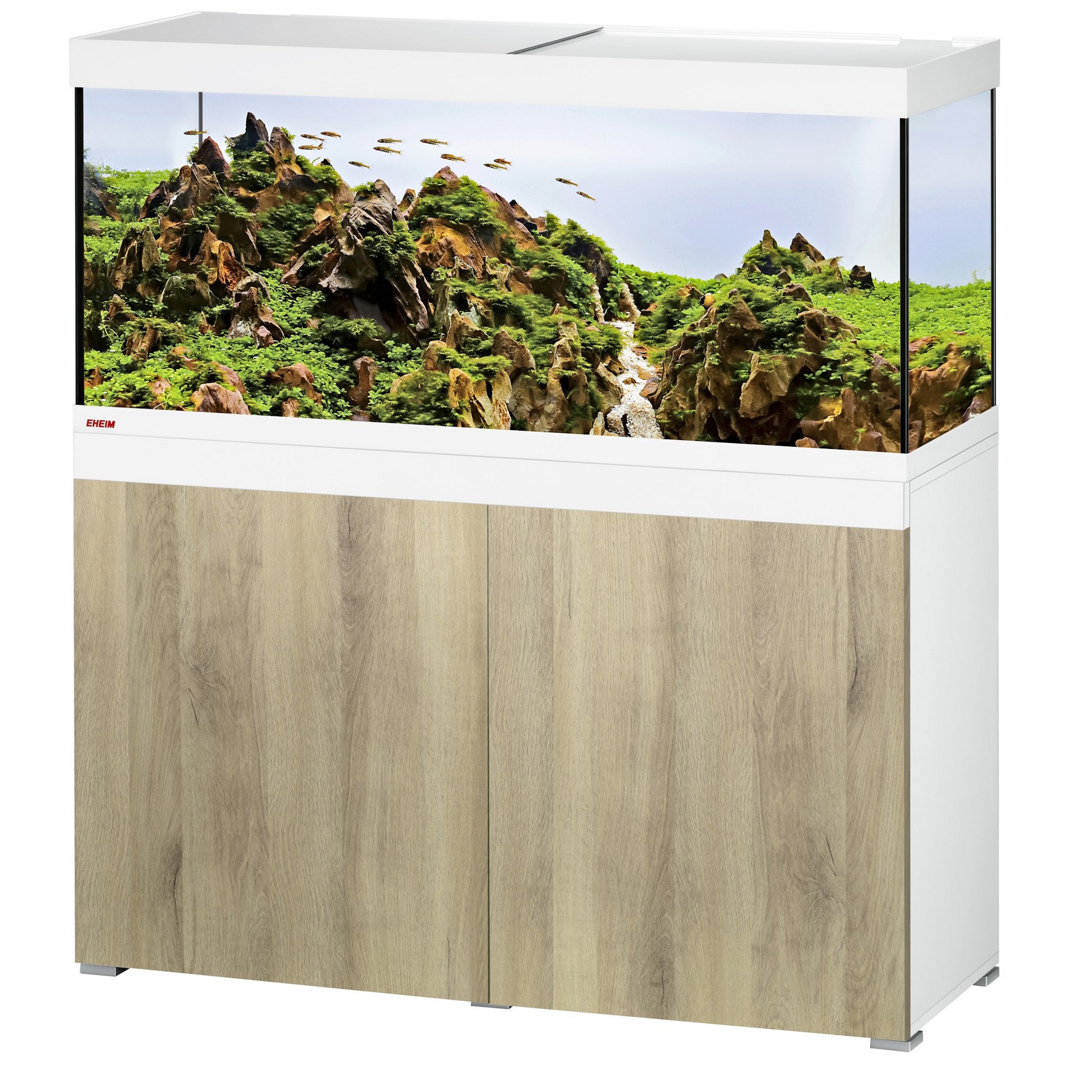 Аквариумный комплект Eheim vivaline LED 240 1x16.3W (LED) arctic/wood с тумбой (0613064)