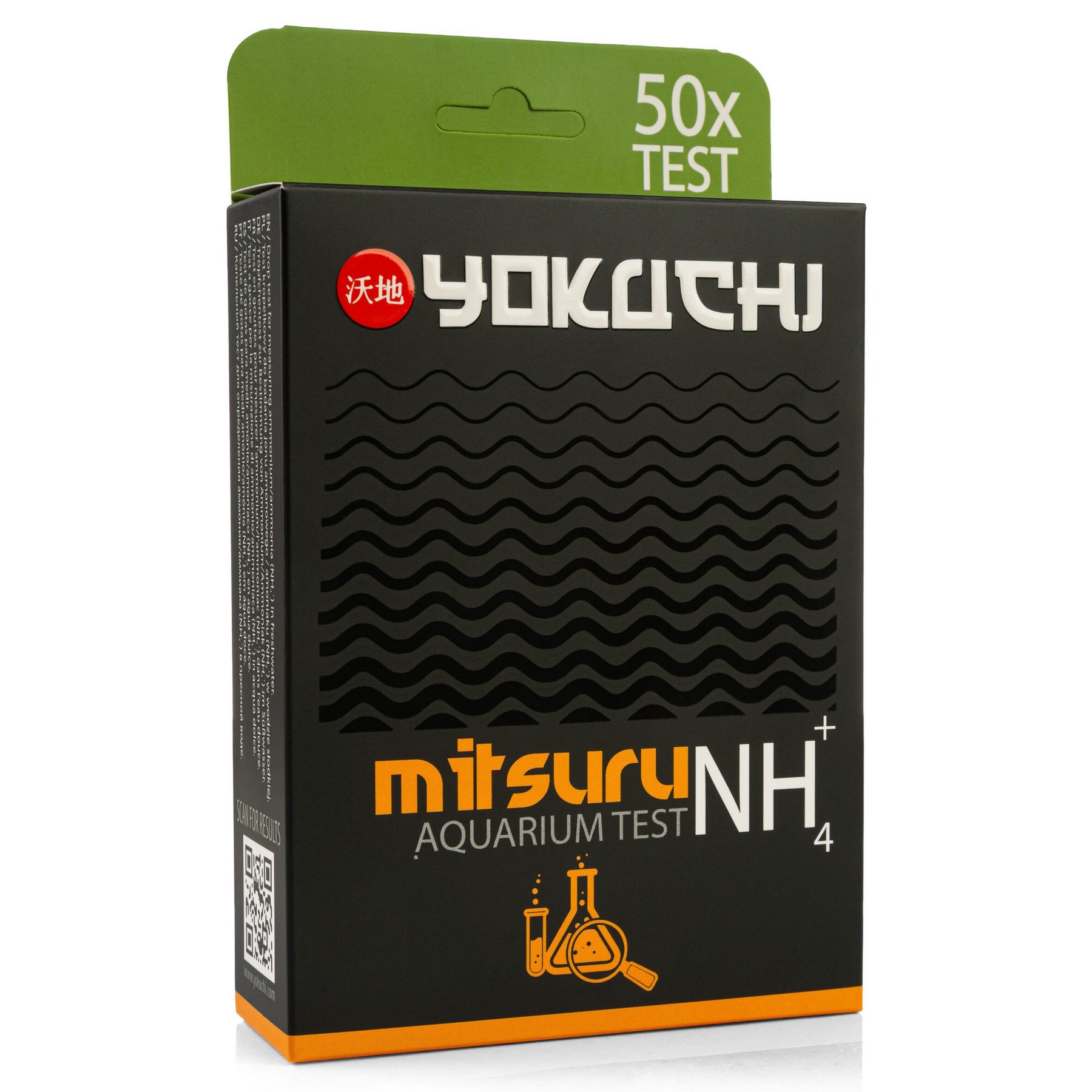 Тест на аммоний в аквариуме Yokuchi Mitsuru Aquarium Test NH4, 50 тестов