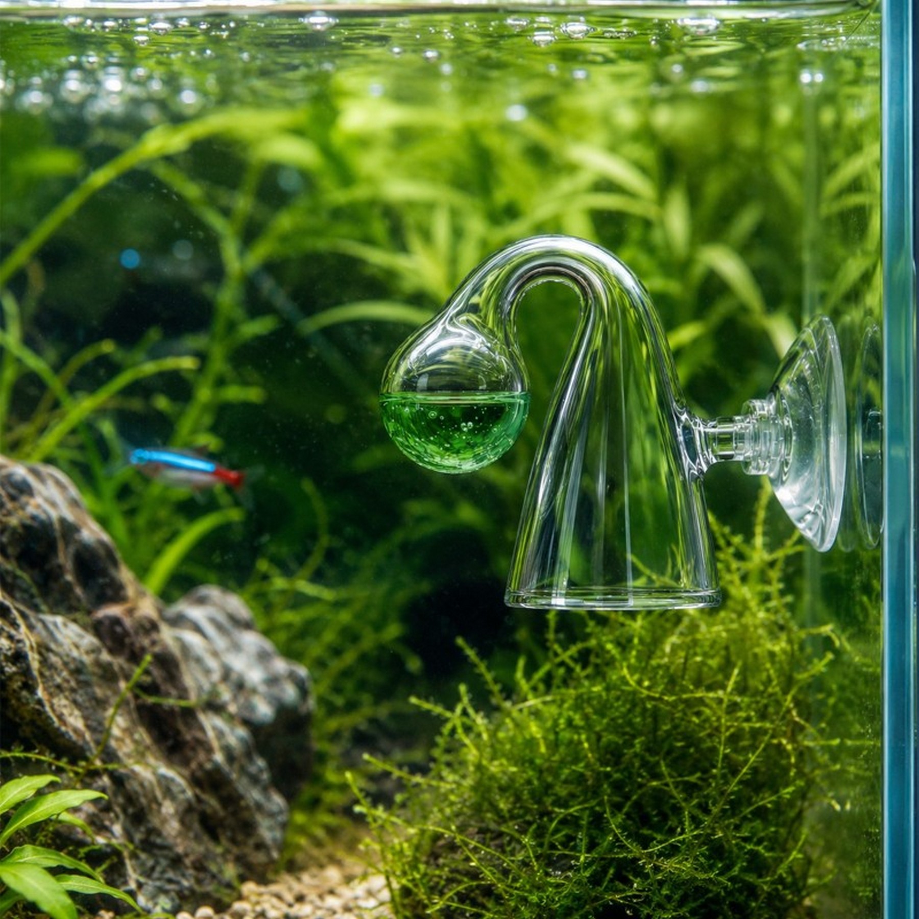 Стеклянный индикатор CO2, дропчекер Aquario Drop Checker