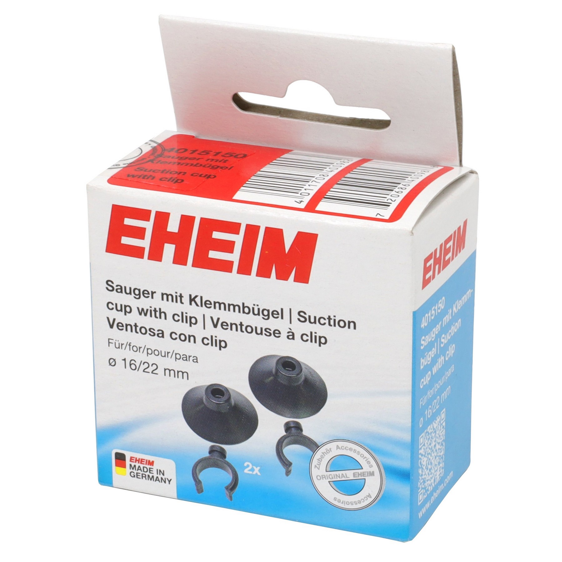 Присоска з затискачем Eheim suction cup 16/22мм 2шт. (4015150)