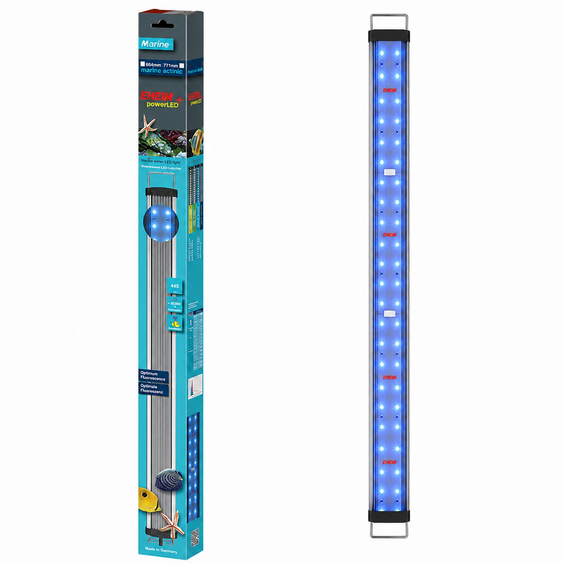 Светильник EHEIM powerLED+ marine actinic 771 для аквариума 787-951 мм, 21,6 Вт (4254041) - актиническое освещение для рифовых аквариумов