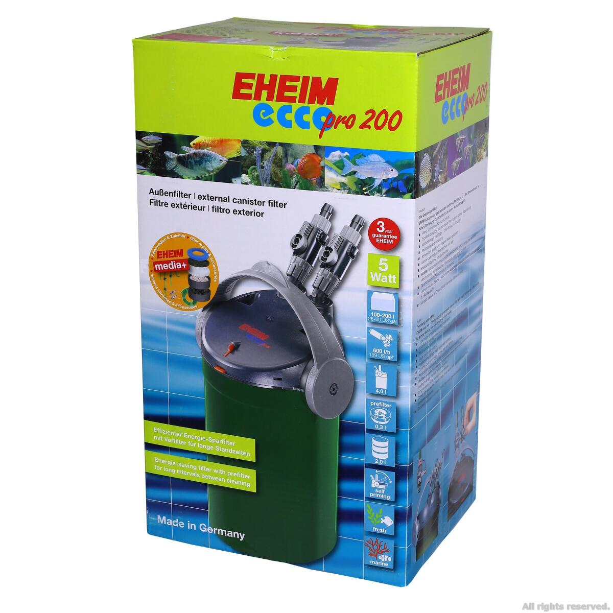 Зовнішній фільтр Eheim ecco pro 200 (2034020)