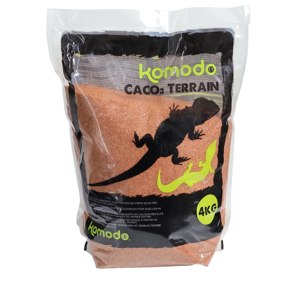Харчовий пісок з кальцієм для рептилій Komodo CaCo3 Sand Terracota 4кг (U46074)