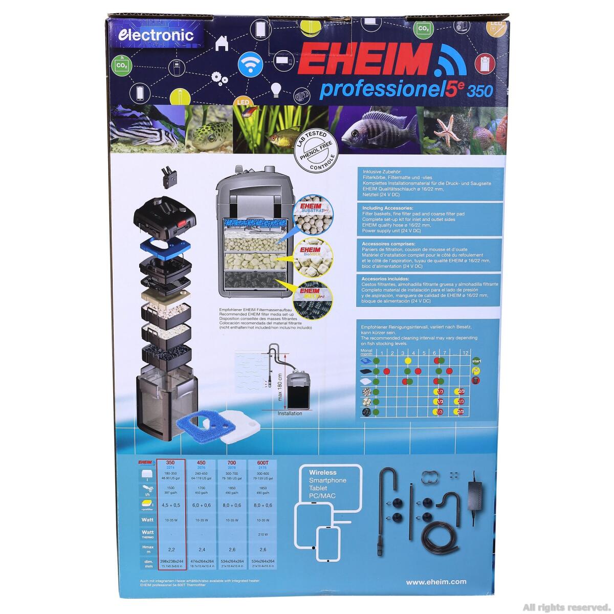 Зовнішній фільтр Eheim professionel 5e+ WiFi 350 (2274020)