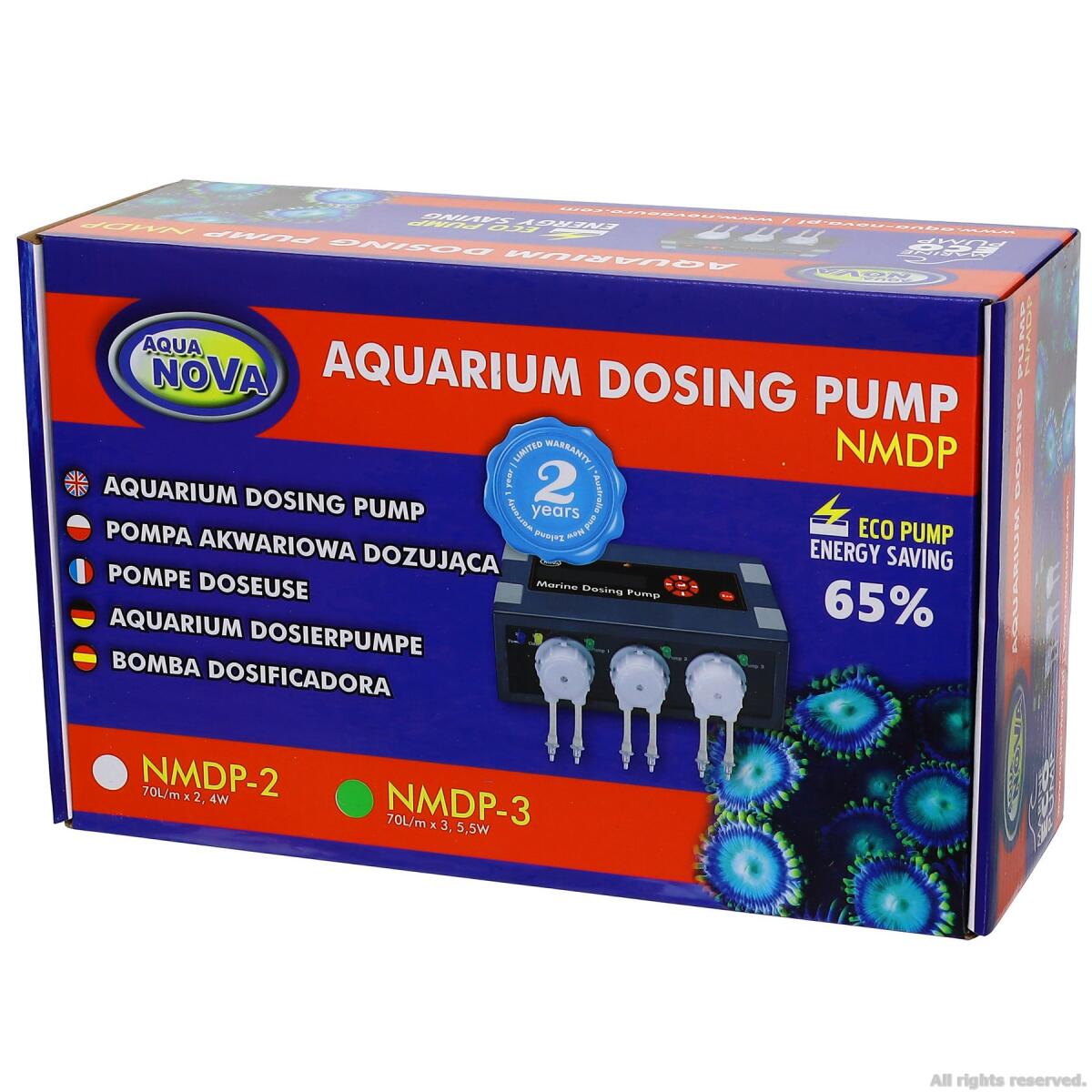 Дозатор добрив трьохканальний Aqua Nova 3x70 мл/хв (NMDP-3)