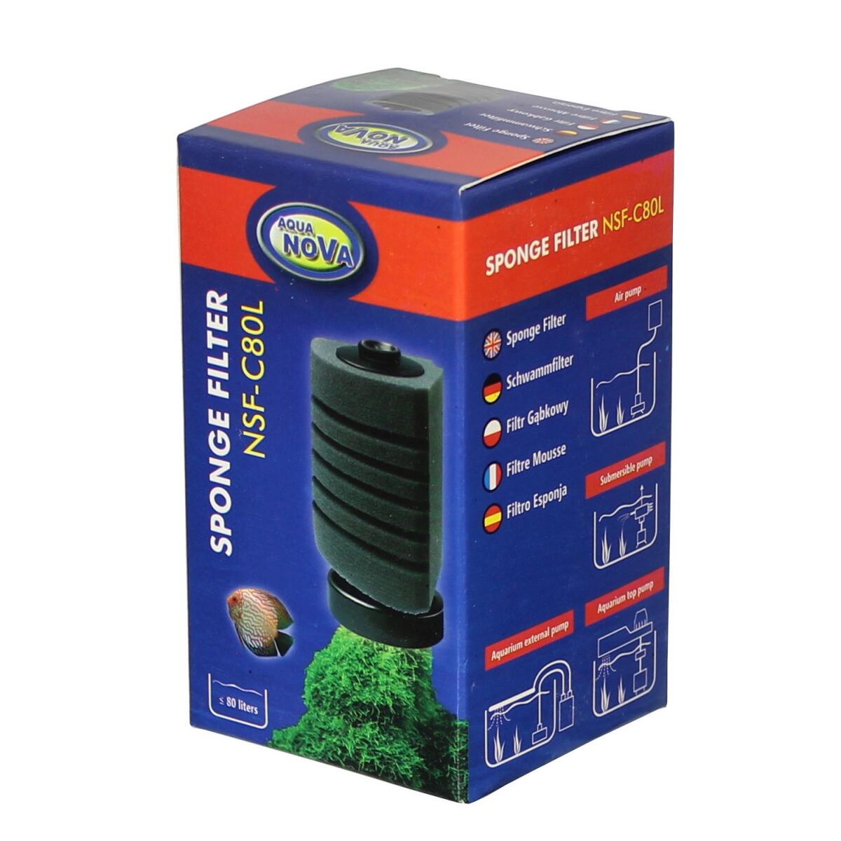Аерліфтний фільтр Aqua Nova до 80л (NSF-C80L)