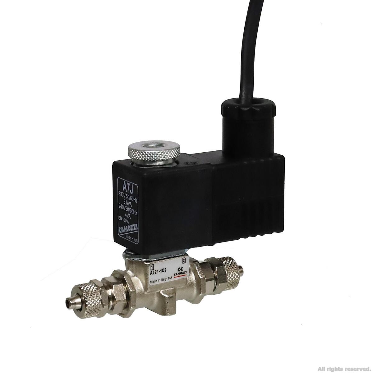 Электроклапан для систем СО2 Camozzi 4/6мм A321 220V