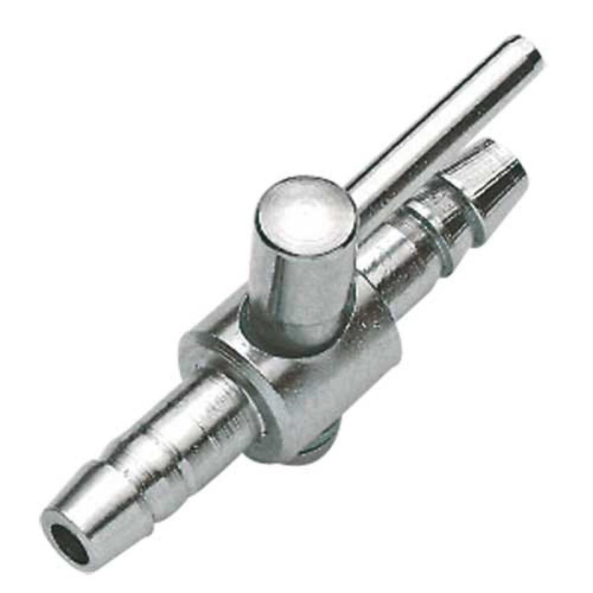 Кран на один вихід (метал) Hobby Metallic Air Valve 4/6мм (63330)
