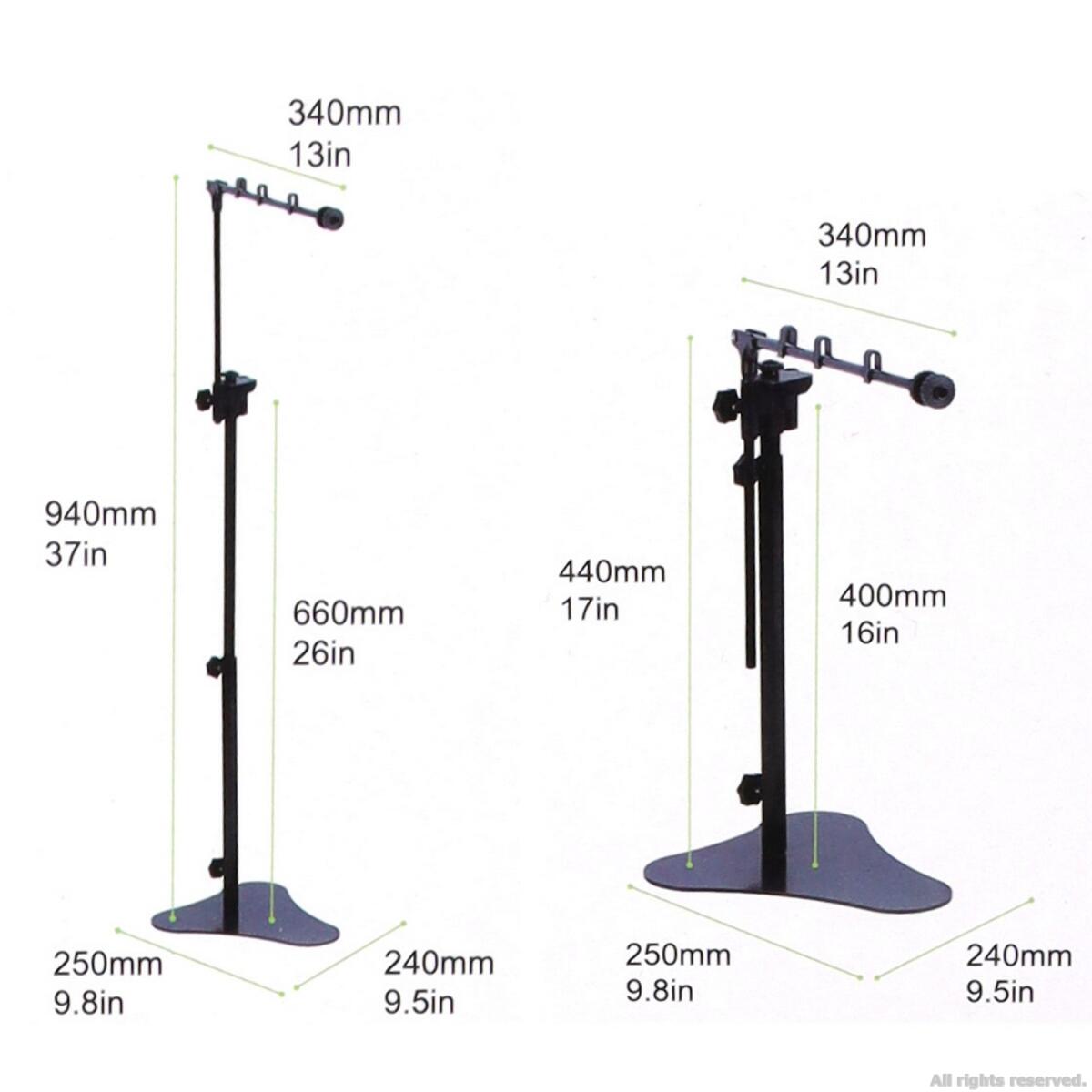 Штатив для лампи Repti-Zoo Standing Lamp MAXI + тримач MINI 2  (LH009D)