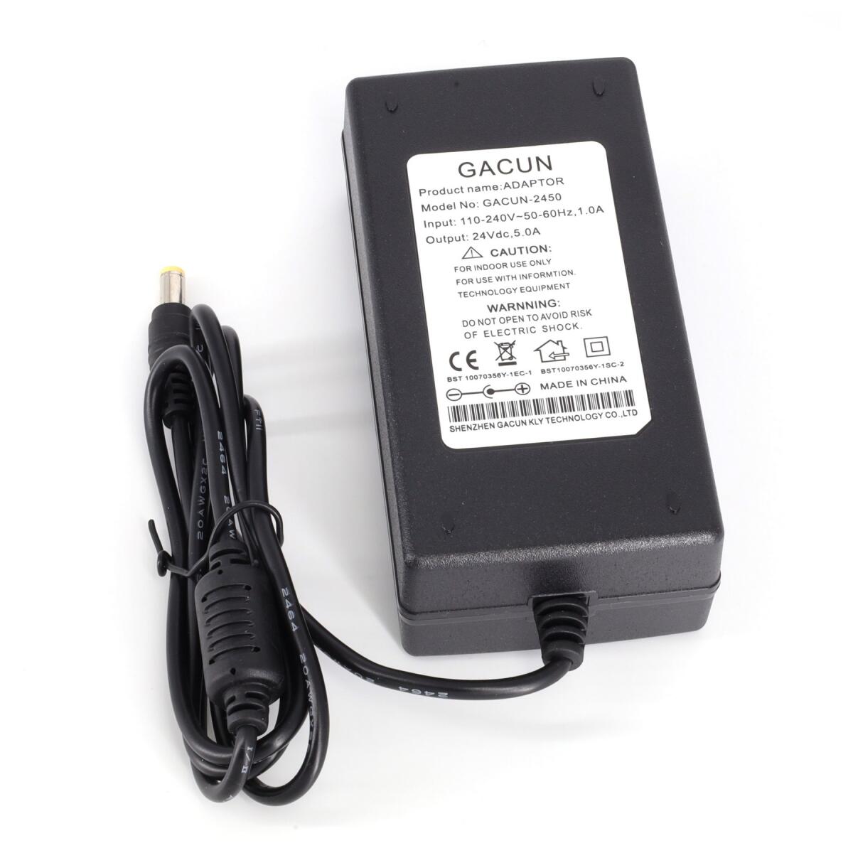 Блок живлення 5.5*2.5mm YTDMEN 24V 5A