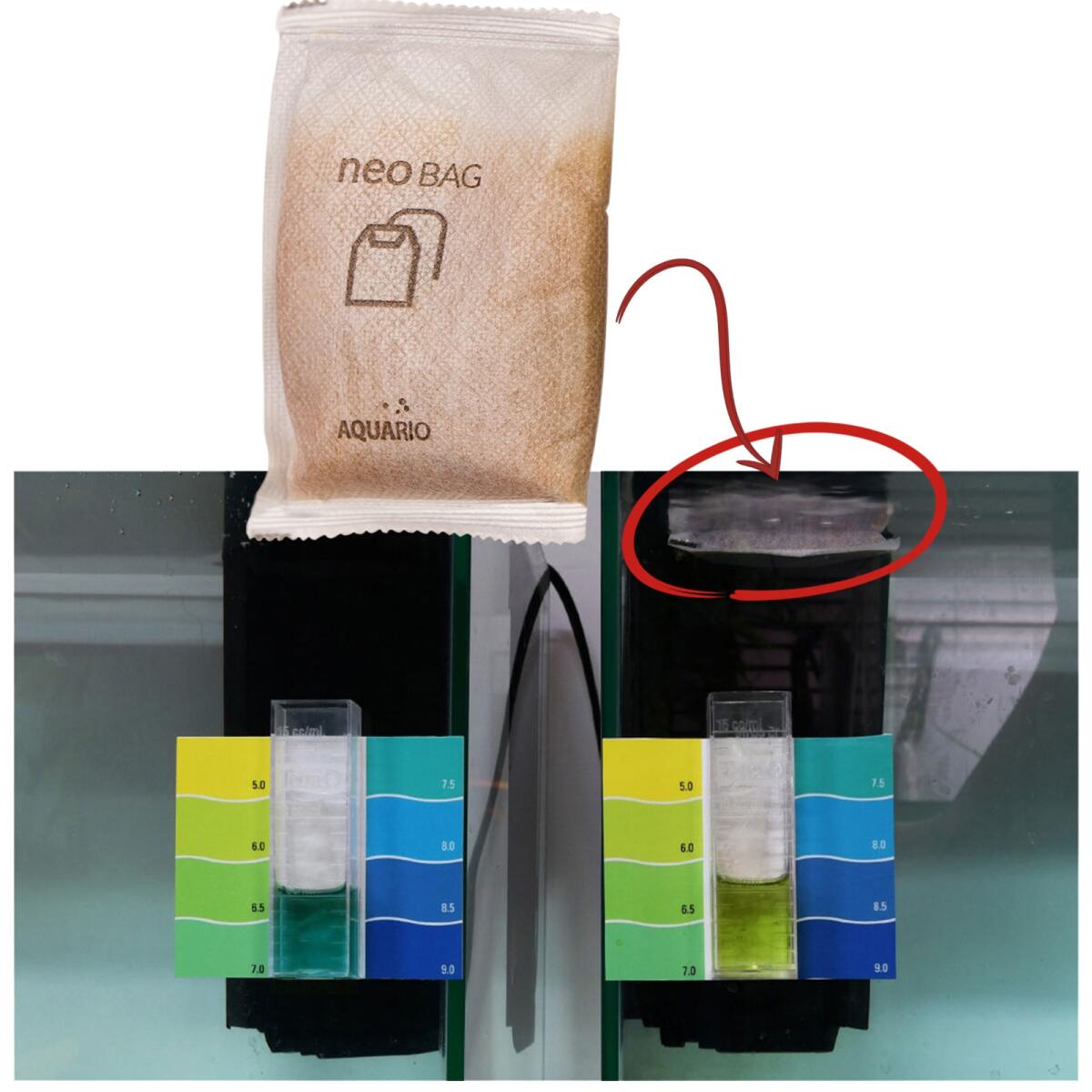 Наповнювач для зниженням pH і GH води Aquario Neo Bag Plus 8 пакетів