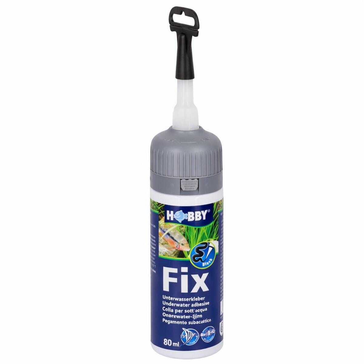 Клей, герметик акваріумний чорний Hobby Fix Underwater Adhesive black 75мл (11967)